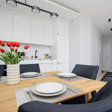 Stacja Wola Nowoczesny Z Balkonem I Parkingiem By Renters דירה